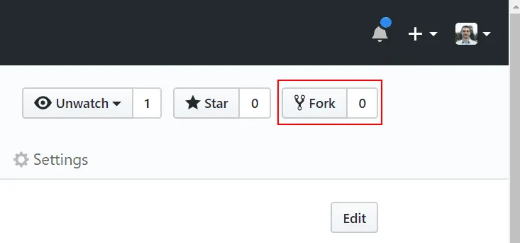 Fork sample repository