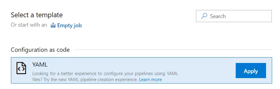 Choose YAML